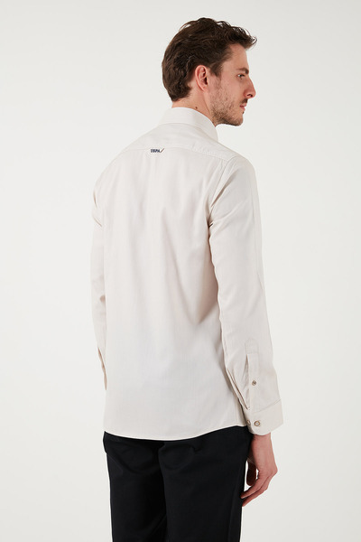 U.S. Polo Assn. U.S. Polo % 100 Pamuk Slim Fit Düğmeli Yaka Logolu Gömlek Erkek GÖMLEK G081SZ0042082904