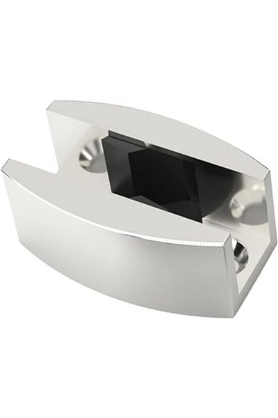 Generic مشبك زجاجي للزجاج مقاس 1/4"-3/8"(6 مم-10 مم)، مشبك زجاجي من الفولاذ المقاوم للصدأ 304 مقاس 2"*1"(50 مم*3 مم) مناسب لـ