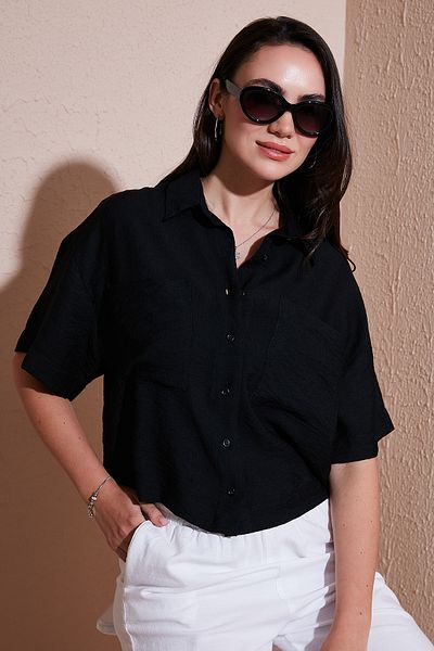 Lela Regular Fit Pocket Detailed Short Sleeve Shirt Shirt 6778568