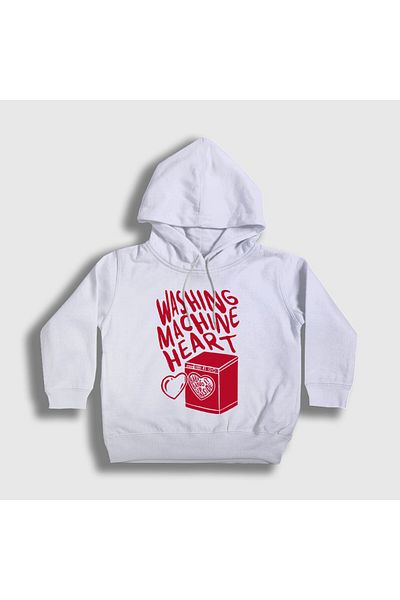 Presmono Unisex Kids White Washing Machine Heart Mitski Hooded Sweatshirt 545759Tt