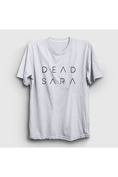 Presmono Unisex Λευκή Λογότυπο T-Shirt Dead Sara 543858tt