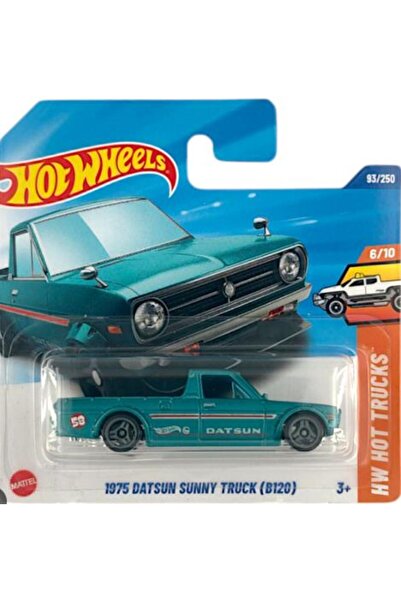 HOT WHEELS سيارات فردية 1975 داتسون صني تراك (B120) HYX36 (شاحنة هوت تراك)