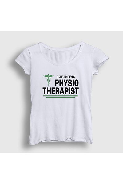 Presmono Tricou alb pentru femei Trust Gift Physiotherapist Physiotherapist 545557tt