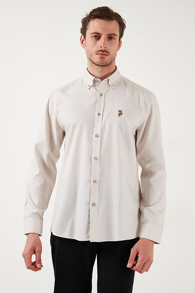 U.S. Polo Assn. ΒΑΣΗ. Πόλο 100% βαμβακερό κολάρο με κουμπιά με λογότυπο Πουκάμισα Ανδρικά ΠΟΥΚΑΜΙΣΑ G081SZ0042083079