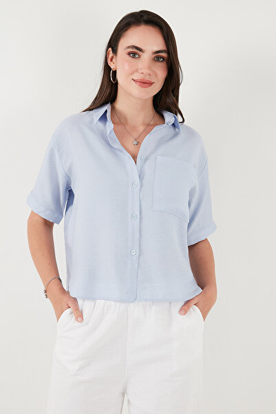 Lela Cămașă cu mânecă scurtă, cu buzunar la piept, cu formă regulată, CAMISA 6779324