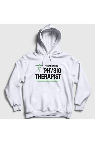 Presmono Unisex Λευκό Trust Δώρο Φυσικοθεραπευτής Φυσικοθεραπευτής Φούτερ με Κουκούλα 545599tt