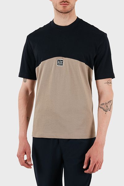 Armani Exchange Armani Exchage 100% βαμβακερό μπλουζάκι με κανονική εφαρμογή με λαιμόκοψη Ανδρικό μπλουζάκι XM000485 AF10362 MB039