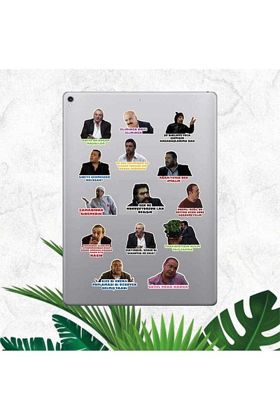 hediyenebak Kolpaçino Series 1 Sticker Set |   Laptop Agenda Pc Tablet Phone Notebook Sticker Bullet Journal