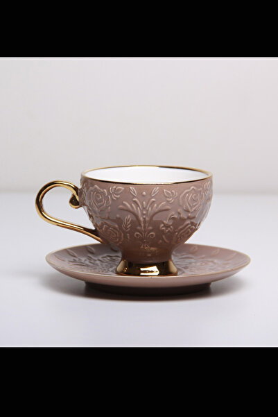 Generic Turkish coffee cup and saucer