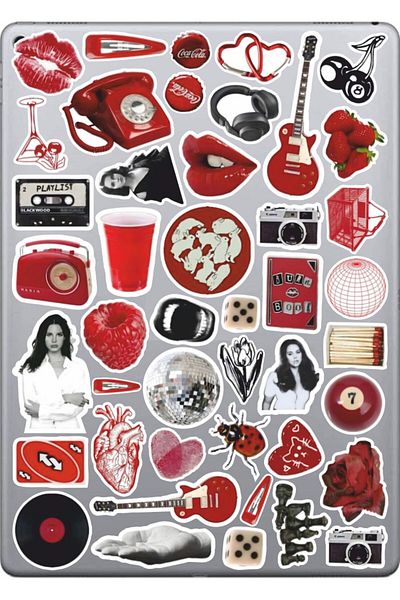 hediyenebak Lana Del Rey Series 3 Sticker Set | Laptop Agenda PC Tablet Phone Notebook Label Bullet Journal