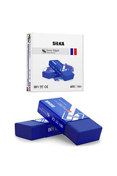 Silka Exam Eraser Blue Pack of 24