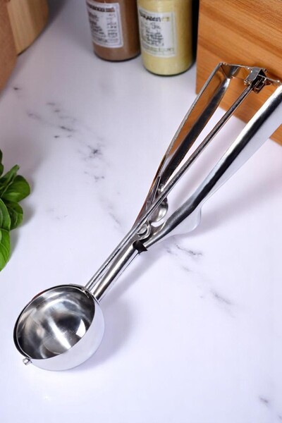 Home Stainless Steel Ice Cream Scoop Cookie Spoon