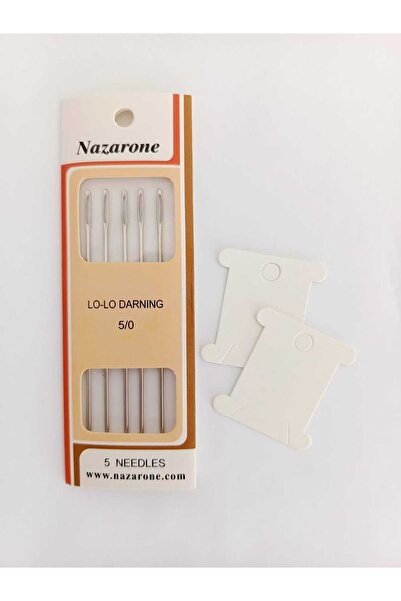 Eskişehir hobi sanat Игла за юрган, дебела игла за шиене и 2 броя картон за н...