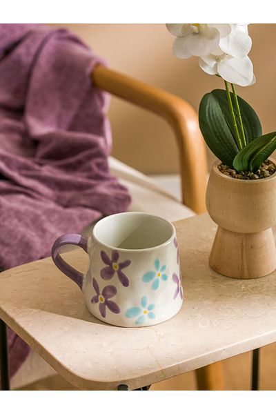 LC Waikiki Lcw Home Mixed Flower Printed Ceramic Mug 380 ml
