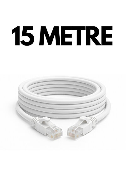 ATAsoft ELEKTRONİK Since 2021 Cat6 1000mbps 15 Metre Ethernet Kablosu Internet Veri Rj45 Kablosu