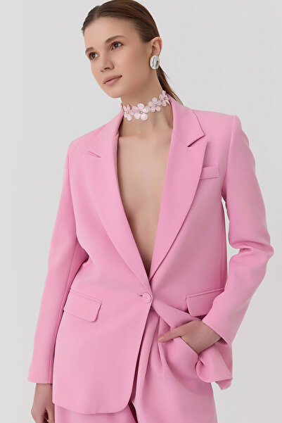 CoolLook Ceket Yaka Uzun Kollu Düğme Kapama Astarlı Rahat Kesim Vatkalı Günlü...