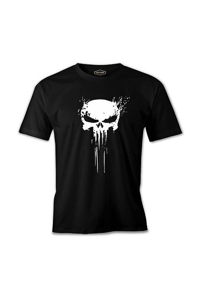Lord T-Shirt Punisher Skull Invisible Black Men's Tshirt