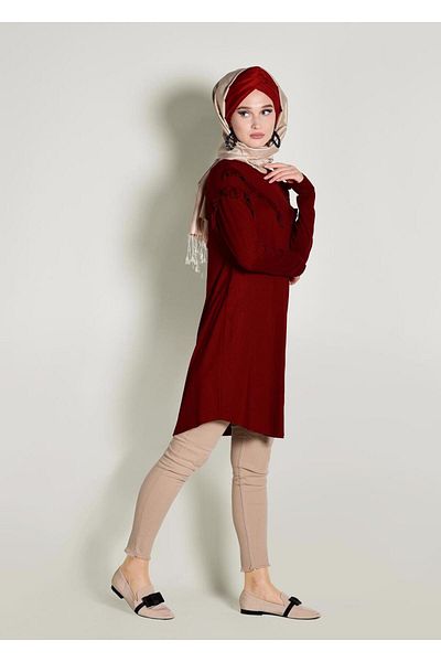 Alvina Rush Detailed Combed Tunic 4363