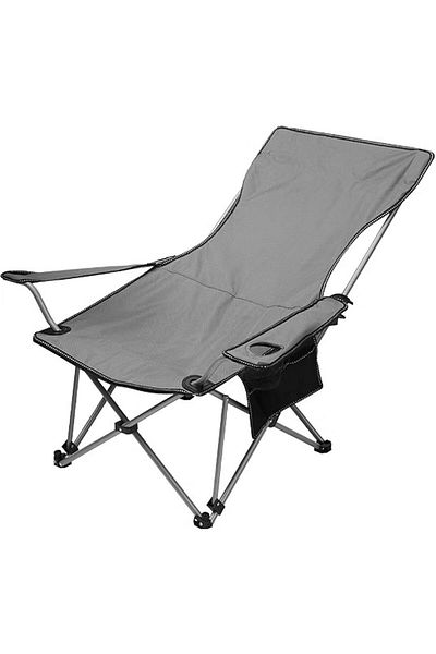 fulina Gray Camping Folding Chair, 600d High Quality Oxford Cloth, Durable, Suitable for Outdoor Fishing