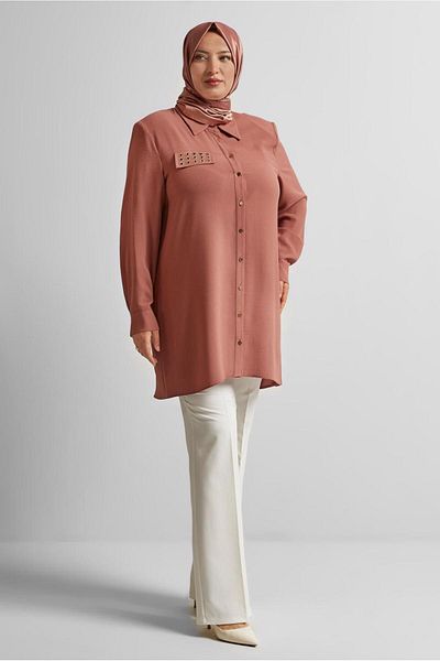 Alvina Shirt Collar Tunic 20711