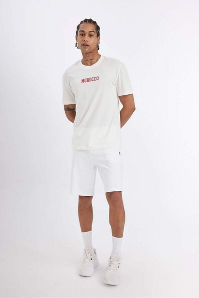DeFacto Defactofit Standard Fit Judge Collar Printed Sportsman Short Sleeve T-Shirt D5336Ax24Sm