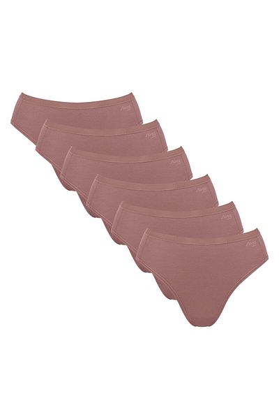 SLOGGI Damen Tai-Slips, 6er Pack - GO Daily Cotton Tai 6P, Unterhose, Stretch-Baumwolle