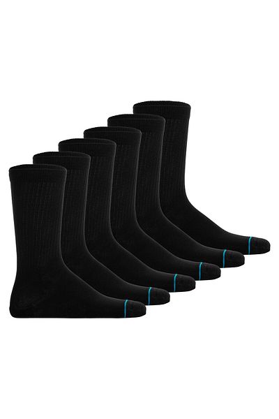 Stance Unisex Socken 6er Pack - Shelter, Logo, Crew Socken, einfarbig