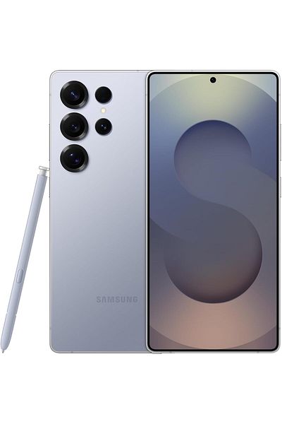 Samsung Galaxy S25 Ultra AI smartphone, 256GB Storage, 12GB RAM, Blue Titanium Silver, Android, 200M