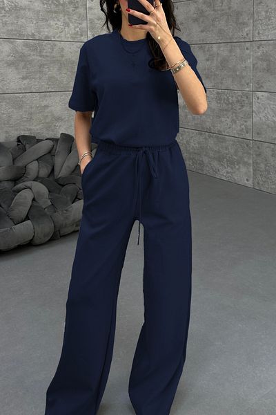 ruNadeS Women's Flared Short Sleeve Set - Comfortable and Stylish Summer Combination