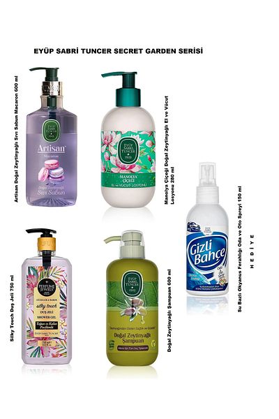 Eyüp Sabri Tuncer Eyüp Sabri̇ Tuncer Secret Garden Series, Shower Gel, Shampoo, Liquid Soap and Lotion