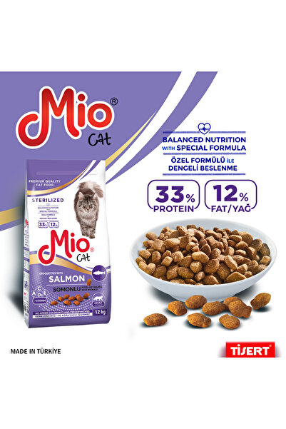 MİO Mio Somonlu Kısırlaştırılmış Kedi Maması 12 Kg