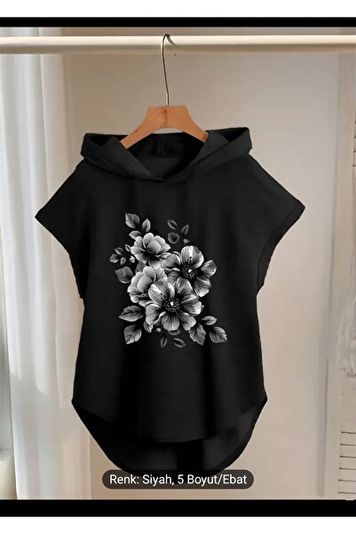 Lerix mod Hanorac cu glugă din bumbac pieptănat cu două fire, pentru femei, L...