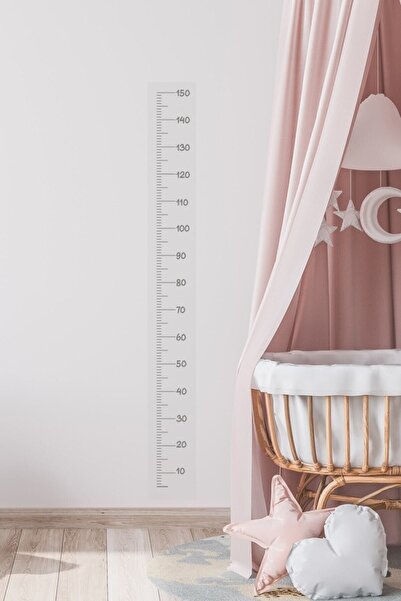 Kt Grup 150 Cm Şeffaf Boy Ölçer Cetvel Duvar Sticker