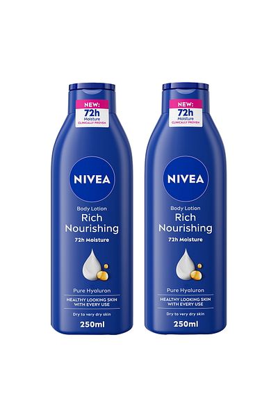 NIVEA Body Lotion Almond Oil & Vitamin E Value Pack 2 x 250 ml