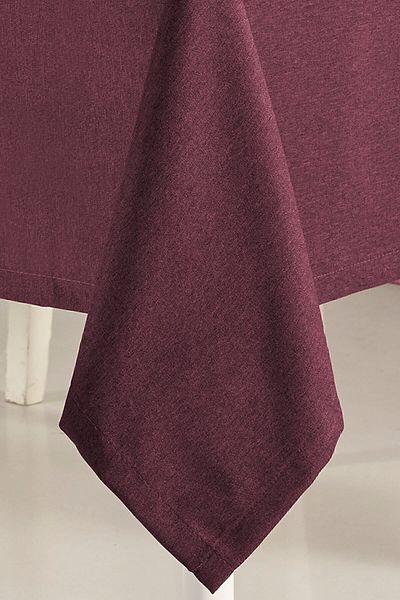 ASDİVA Claret Red Table Cloth 160X220 cm Simple Decorative Kitchen Living Room Restaurant Cafe