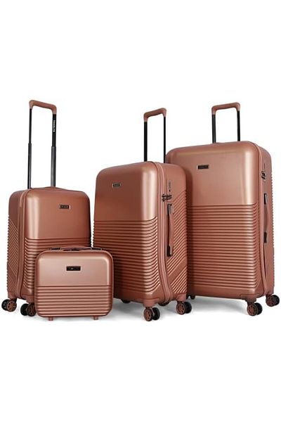 Travelite Dual Spinner Abs Material Travel Bags 26/308/3tr Bc Rosegold
