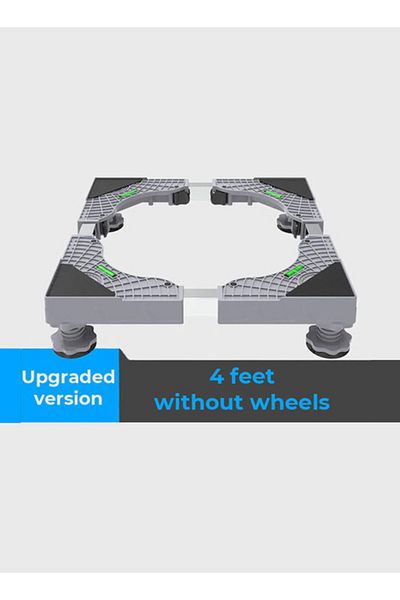 Generic Washing Machine Wheel Base Holder Grey/black