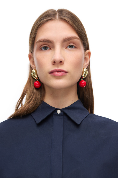 Perspective Μίνι φόρεμα σε μπλε ναυτικό χρώμα Albas άνετο και ελαφρύ