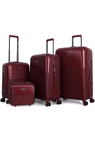 Travelite Hard-side Travel Bags With Double Spinner Wheels 26/308/3tr Bc Burgundy