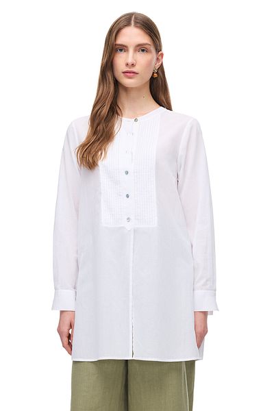 Perspective White Caseys Comfortable Fit Long Sleeve Shirt