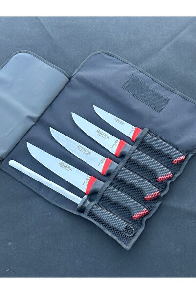 ATASAN Soft Grip Çantalı Şef, Kasap, Mutfak Bıçak Seti