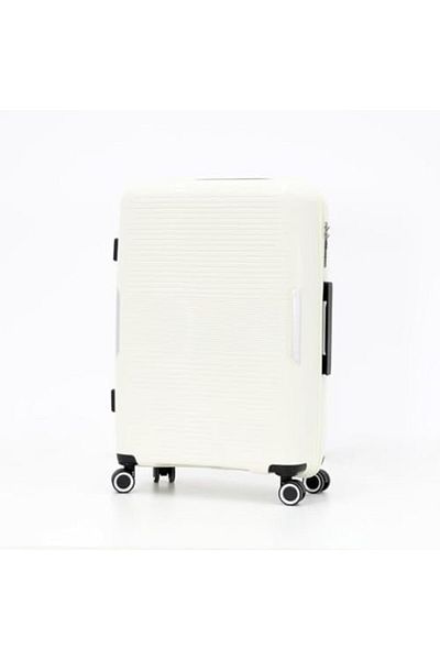 Giordano Unisex 3-Piece Hard Shell Luggage Set Size L 28-M 24-S 20 Beige Giordano Polypropylene