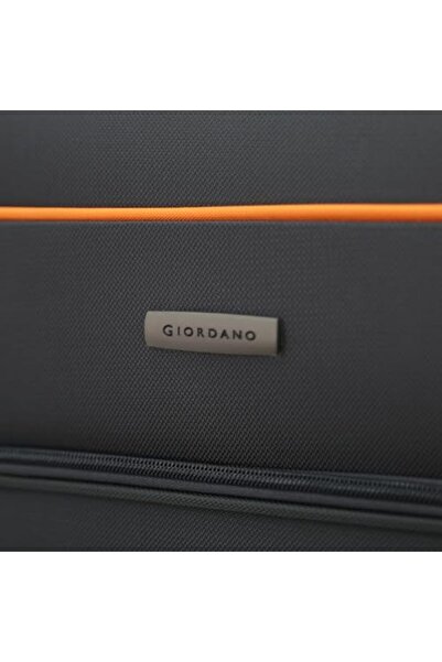 Giordano Travel Bags with Double Spinner Wheels and a Digital Lock for Privacy, (3 Piece Set, Gray),