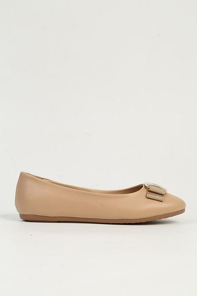 Pierre Cardin Beige Women's Ballerinas Pc-54752