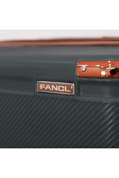 Fancl Hard Trolley Bag Set of 3 Trolleys + Makeup Bag for Everyone Green 4 Pieces