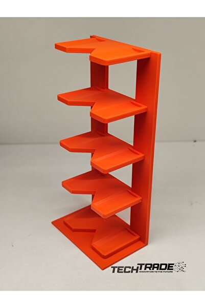 Tech Trade 1:64 Ölçek Model Araç Sergileme Standı 5 Araçlık Turuncu