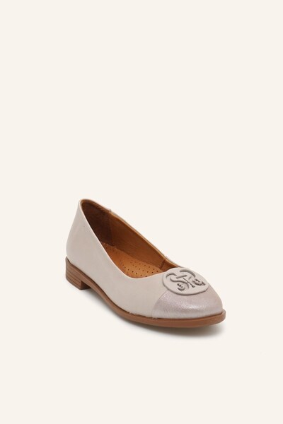 MARCATELLI Stone Color St. Leather Ballerinas