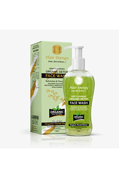 Hair Energy غسول الوجه العضوي لتنظيف عميق وإزالة السموم | خلاصة الخيار والورد...
