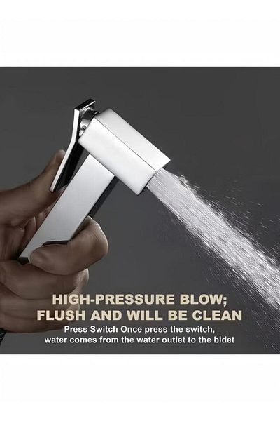 Generic Handheld Bidet Sprayer, Hot And Cold Toilet Bidet With Warm Water Brass Pre-embedded Valve