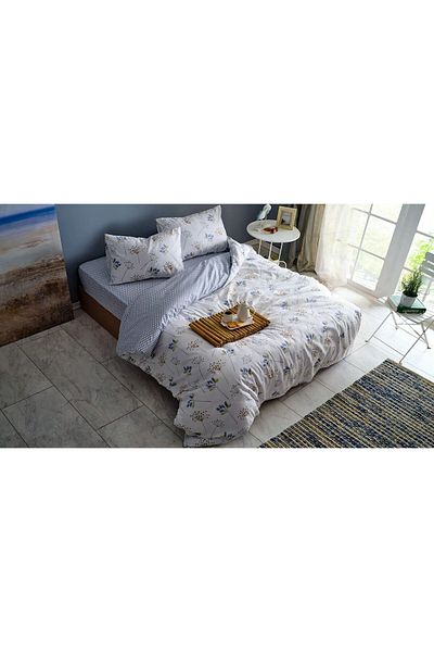 Bellona Easy Cotton Flourish Double Bedding Set - Cream